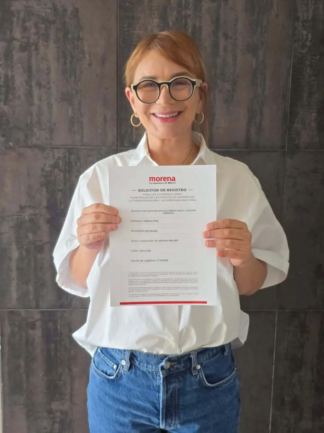 magaly-deandar-morena-reynosa La diputada Magaly Deandar formaliza su registro para el proceso interno en Reynosa.