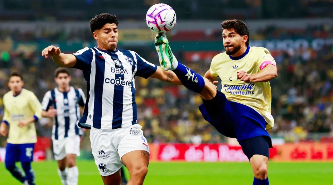 rayados-rescata-empate-america Jugadores en el partido donde Rayados rescata empate ante el América