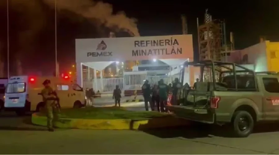 refineria-lazaro-cardenas-ataque-minatitlan Autoridades e instalaciones tras el ataque registrado en la refinería Lázaro Cárdenas de Minatitlán.