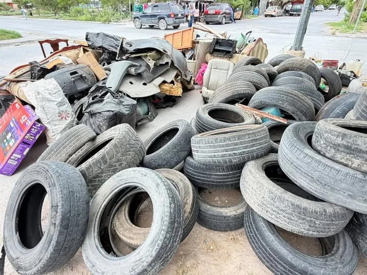 reynosa-recoleccion-residuos-giras-verdes-2 Recolección de residuos y llantas en colonias de Reynosa durante las Giras verdes