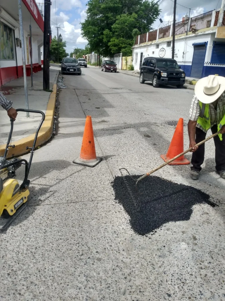 Realiza San Fernando trabajos de bacheo en la zona centro 2 Realiza San Fernando trabajos de bacheo en la zona centro