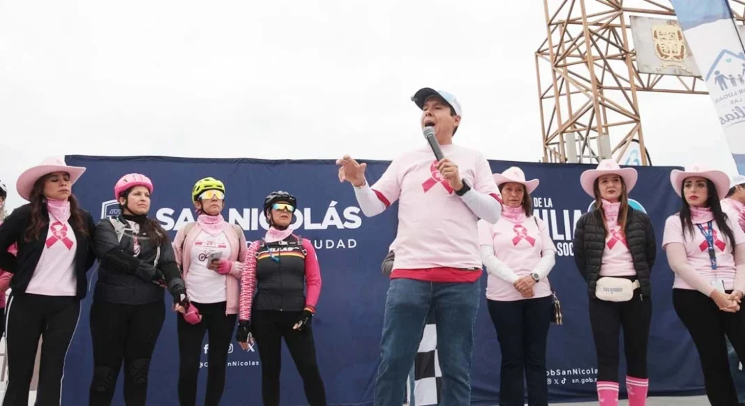 san nicolas cancer de mama Jornada de actividades deportivas por el cancer de mama san nicolas en el Parque Jesus Hinojosa.